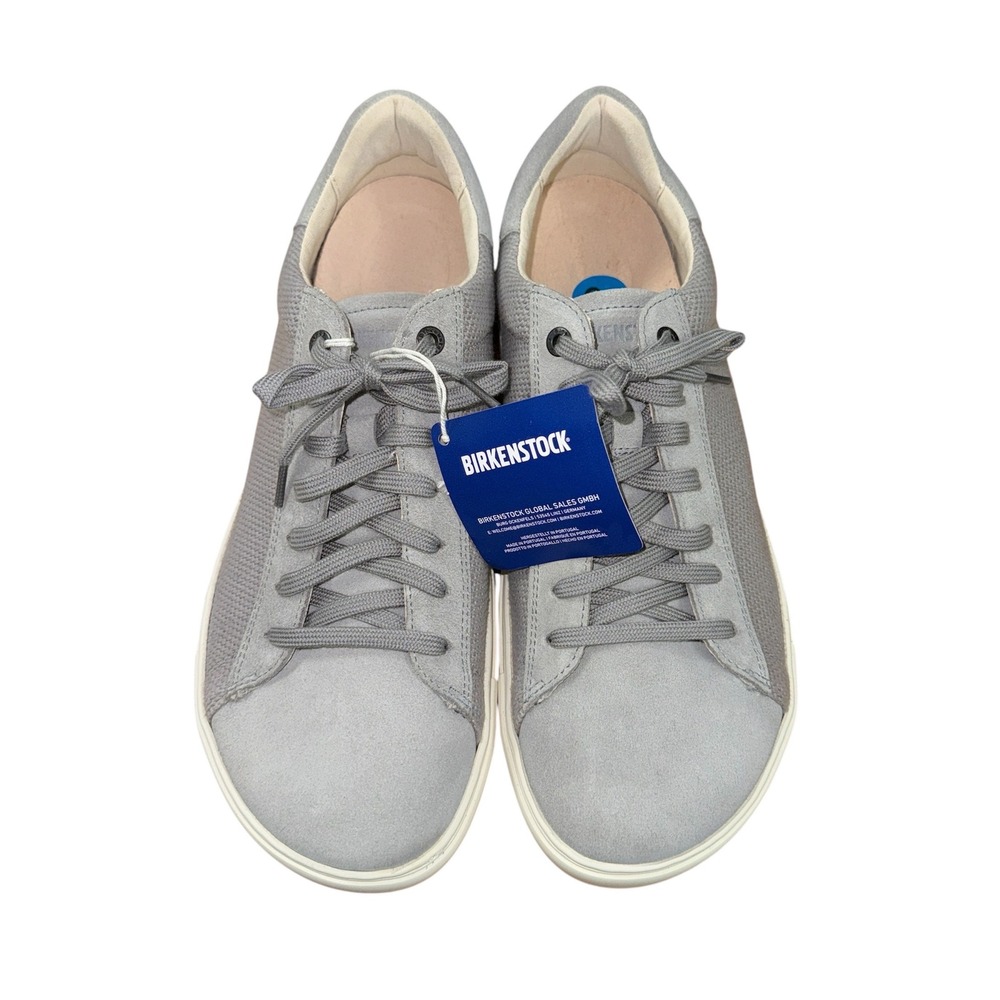 NEW Birkenstock Bend Low Mens US10/EU43 Sneaker Whale Gray Suede Textile Lace Up
